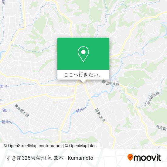 すき屋325号菊池店地図