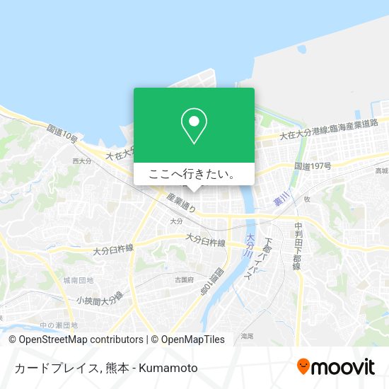 カードプレイス地図