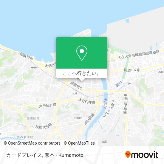 カードプレイス地図