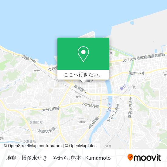 地鶏・博多水たき　やわら地図