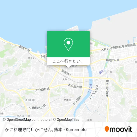 かに料理専門店かにせん地図