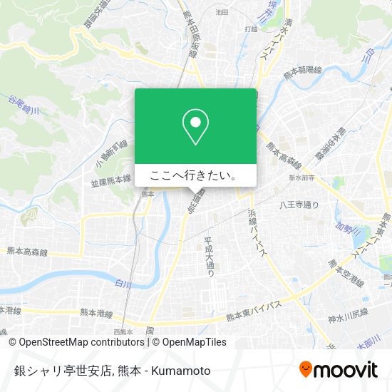 銀シャリ亭世安店地図