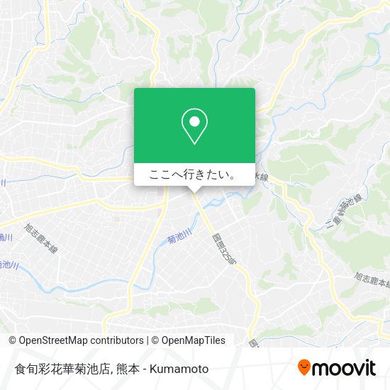 食旬彩花華菊池店地図