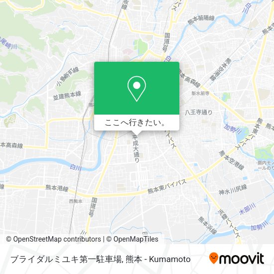 ブライダルミユキ第一駐車場地図