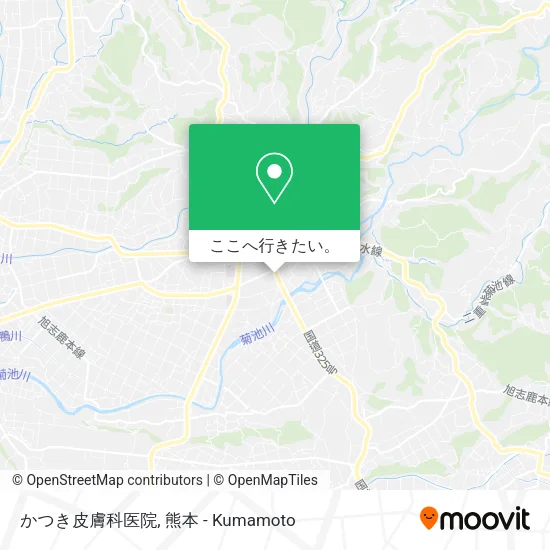 かつき皮膚科医院地図