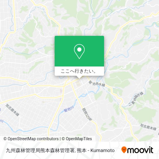 九州森林管理局熊本森林管理署地図