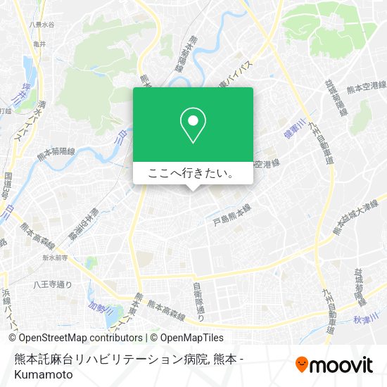 熊本託麻台リハビリテーション病院地図