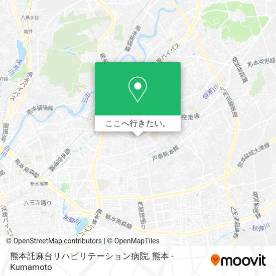熊本託麻台リハビリテーション病院地図