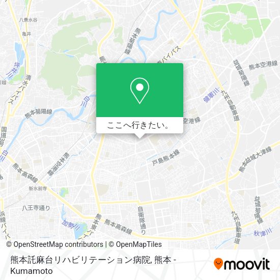 熊本託麻台リハビリテーション病院地図