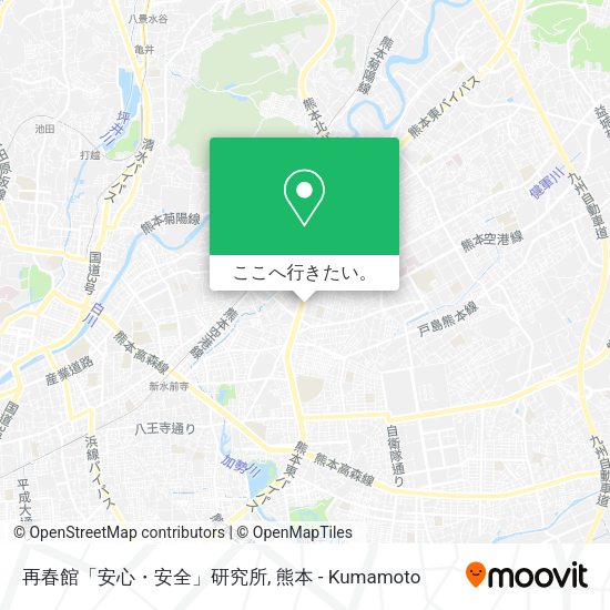 再春館「安心・安全」研究所地図
