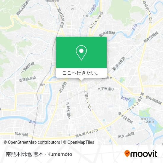 南熊本団地地図
