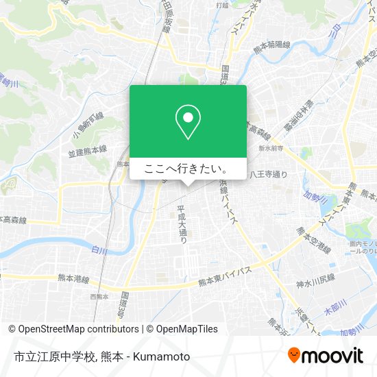 市立江原中学校地図