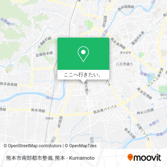 熊本市南部都市整備地図