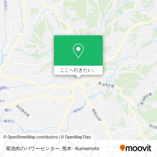 菊池肉のパワーセンター地図