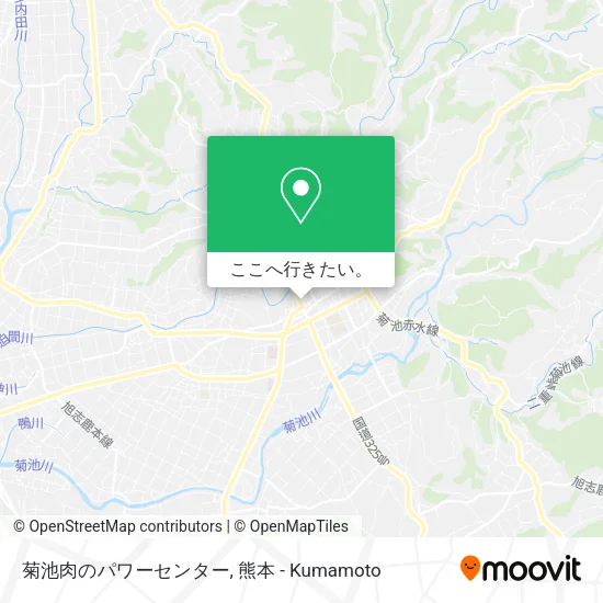 菊池肉のパワーセンター地図