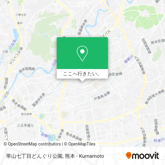 帯山七丁目どんぐり公園地図