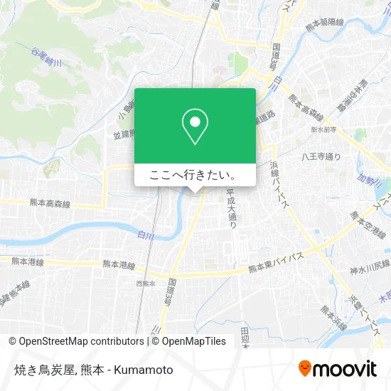 焼き鳥炭屋地図