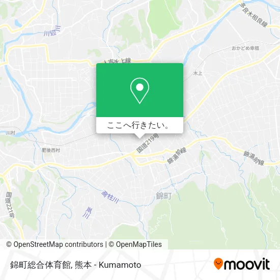 錦町総合体育館地図