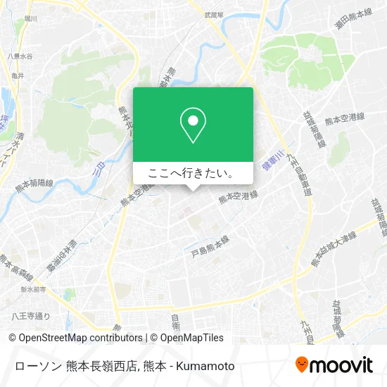 ローソン 熊本長嶺西店地図