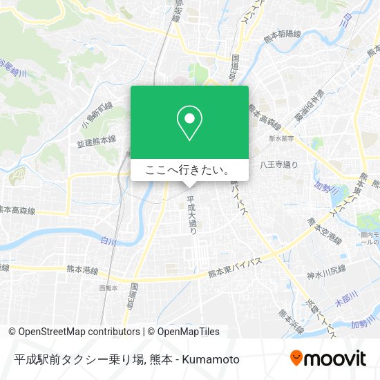 平成駅前タクシー乗り場地図