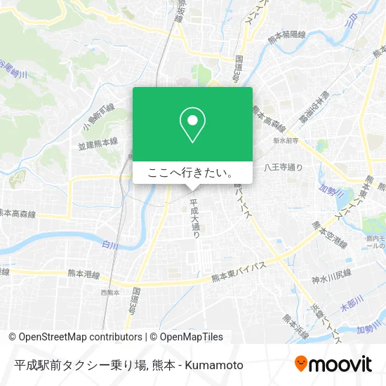 平成駅前タクシー乗り場地図