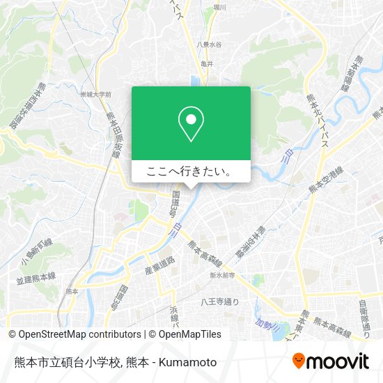 熊本市立碩台小学校地図