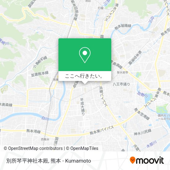 別所琴平神社本殿地図
