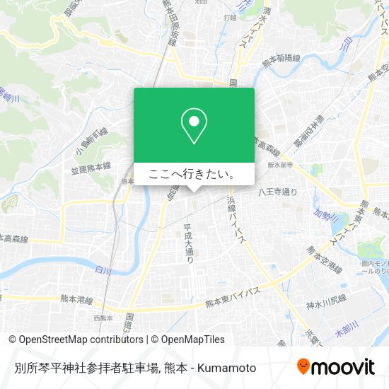 別所琴平神社参拝者駐車場地図