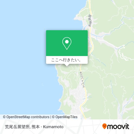荒尾岳展望所地図