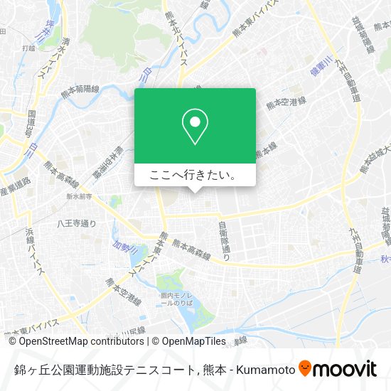 錦ヶ丘公園運動施設テニスコート地図