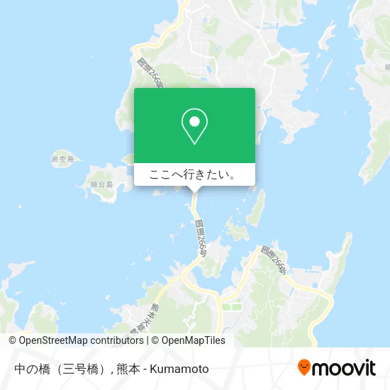 中の橋（三号橋）地図