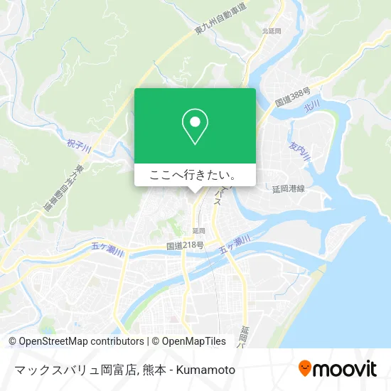 マックスバリュ岡富店地図