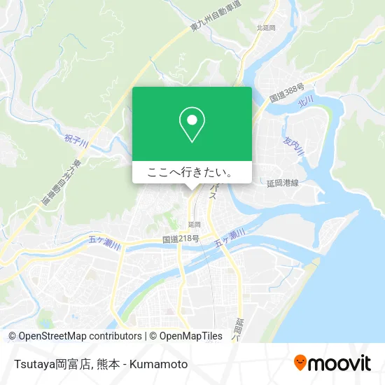 Tsutaya岡富店地図