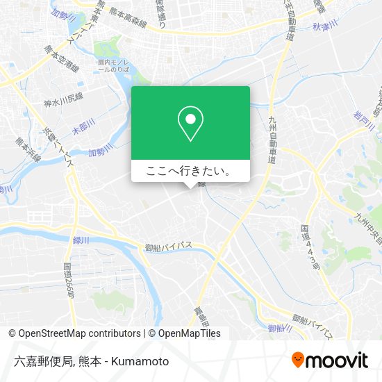 六嘉郵便局地図
