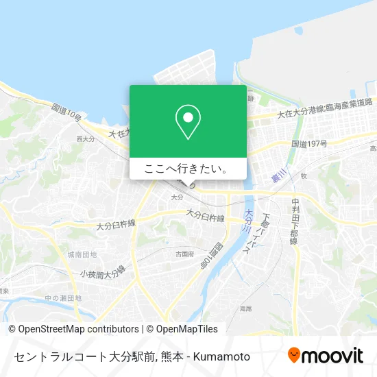 セントラルコート大分駅前地図