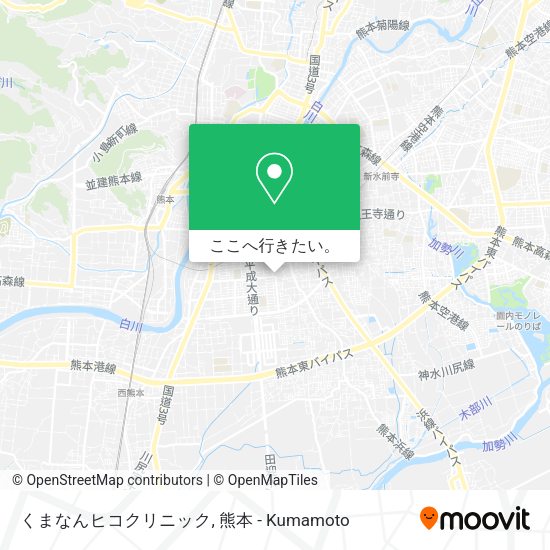 くまなんヒコクリニック地図