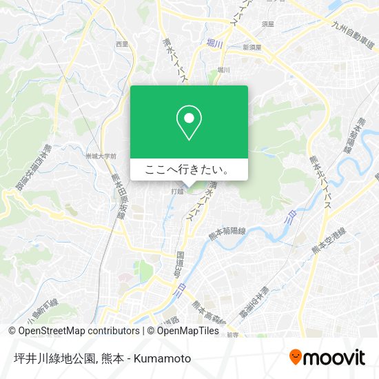 坪井川綠地公園地図