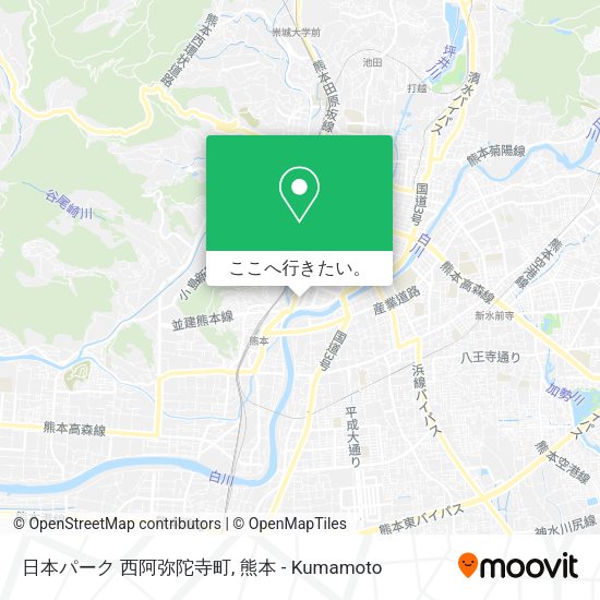 日本パーク 西阿弥陀寺町地図