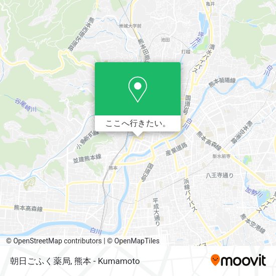 朝日ごふく薬局地図