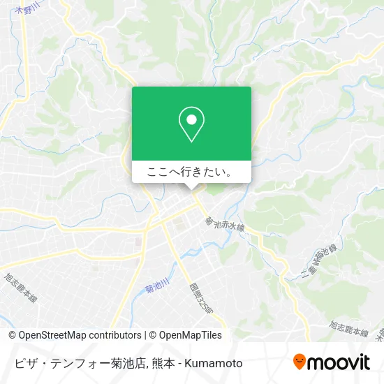 ピザ・テンフォー菊池店地図