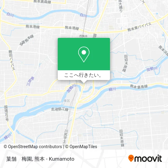 菓舗　梅園地図