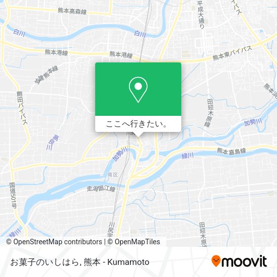 お菓子のいしはら地図
