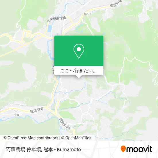 阿蘇農場 停車場地図