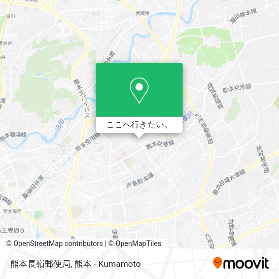 熊本長嶺郵便局地図