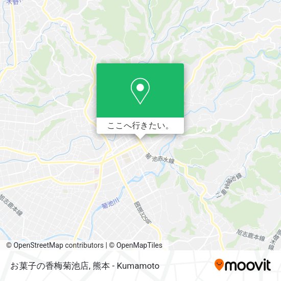 お菓子の香梅菊池店地図