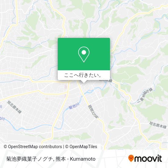 菊池夢織菓子ノグチ地図