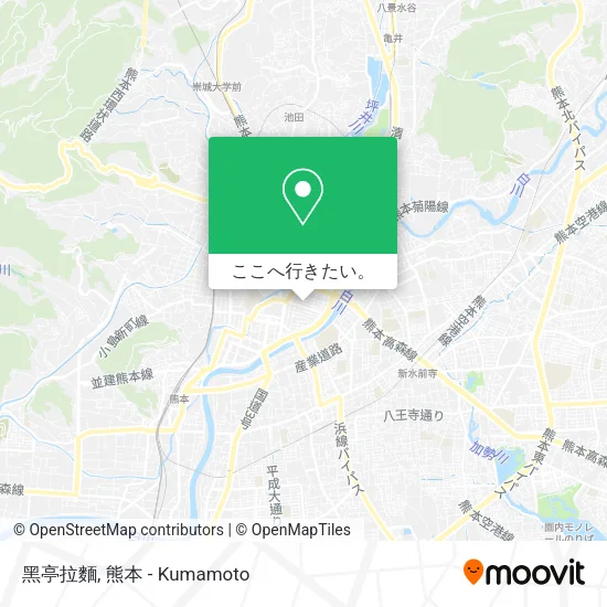 黑亭拉麵地図