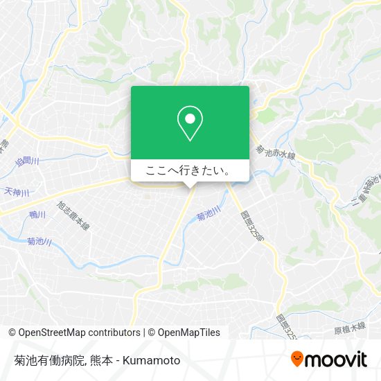 菊池有働病院地図