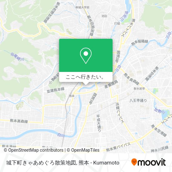 城下町きゃあめぐろ散策地図地図