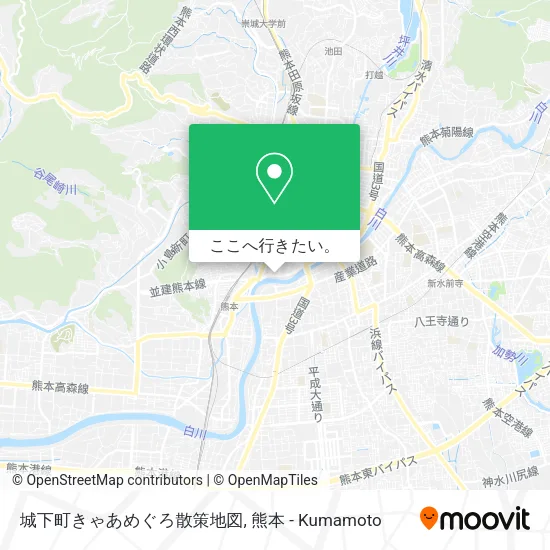 城下町きゃあめぐろ散策地図地図